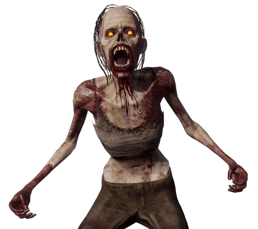 Zombie of a virtual reality game